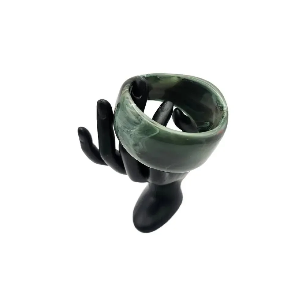 Vintage green swirl